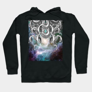 Octopus Squid Tentacles, Space Galaxy Hoodie